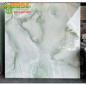 Gạch nhập khẩu 100x100 khắc kim nhũ vàng cao cấp