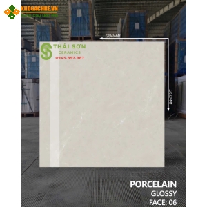 Gạch ấn độ 120x120 bóng kiếng màu kem cao cấp