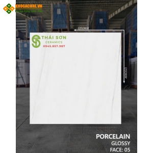 Gạch 120x120 ấn độ bóng kiếng trắng vân mây cao cấp