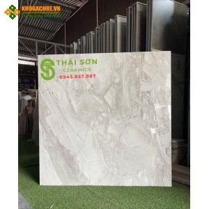 Gạch ấn độ 120x120 lát nền màu xám vân đá siêu bóng