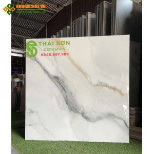 Gạch ấn độ 120x120 lát nền biệt thự bóng kính