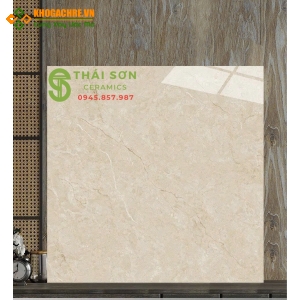Gạch catalan 1200x1200 bóng kiếng lát nền màu vàng kem