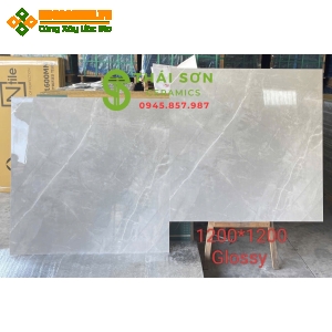 Gạch lát nền 120x120 ấn độ màu xám vân bóng kiếng
