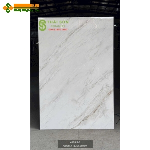 Gạch 120x180 lát nền siêu bóng ấn độ trắng vân đá