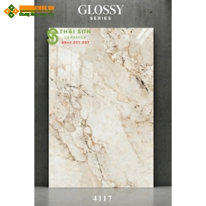 Gạch 120x180 lát nền bóng kính ấn độ Omega Crema