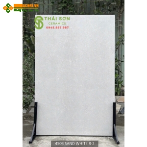 Gạch 120x180 lát nền matt mờ tông màu trắng xám nhẹ