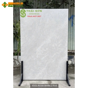 Gạch 120x180 lát nền matt mờ tone xám trắng Rosa Bianco