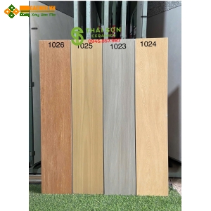 Gạch lát nền vân gỗ 20x100 mờ mịn baby skin cao cấp