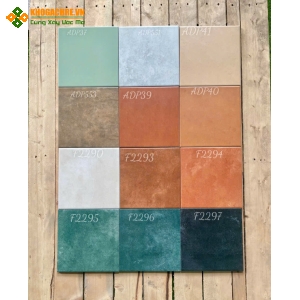 Gạch bông 20x20 trung quốc hoa văn đơn sắc