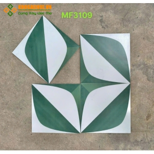 Gạch bông 30x30 trung quốc màu xanh trắng