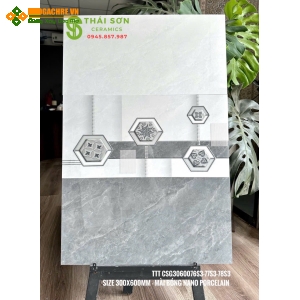 Gạch cmc 30x60 bóng kiếng ốp tường tầm hầm nhà xe
