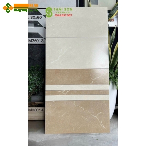 Gạch ốp tường đá mờ 30x60 tông kem việt ý