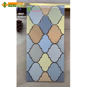 Gạch men bóng nhũ vàng 30x60 ốp tường trang trí