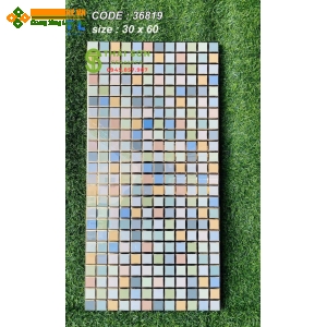 Gạch men bóng mosai trung quốc 30x60 khắc kim ốp tường