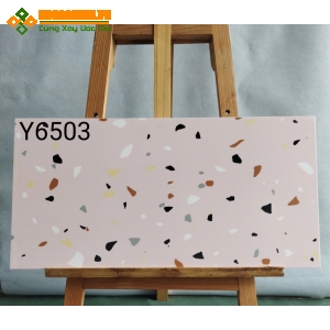 Gạch trung quốc 30x60 terrazzo đá mài màu hồng