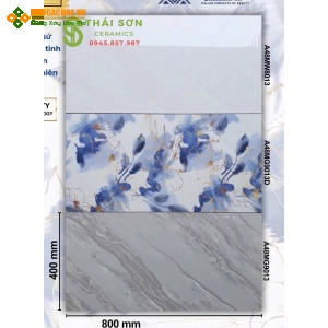 Gạch ốp tường nhà tắm 40x80 apodio siêu bóng 