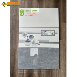 Gạch ốp tường phòng khách 40x80 cmc bóng kiếng