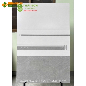Gạch ốp tường vitto men mờ 40x80 màu xám giá rẻ