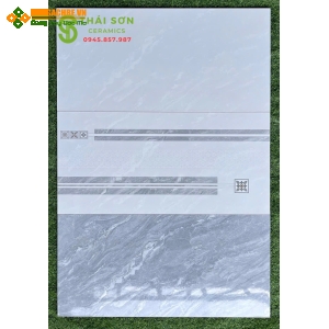 Gạch phương nam 40x80 ốp tường màu xám men bóng