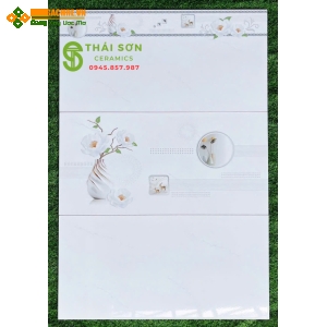 Gạch phương nam 40x80 ốp tường màu trắng mây 