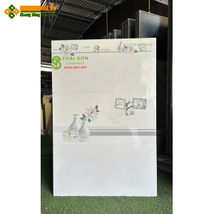 Gạch ốp tường trắng vân xám 40x80 vitto bóng kính