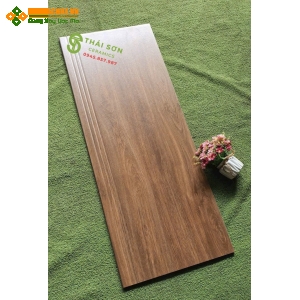 Gạch cầu thang 47x120 màu gỗ đỏ matt mờ cao cấp