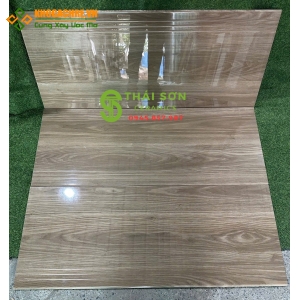 Gạch lát cầu thang giả gỗ 47x120 bóng kiếng trung quốc