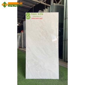 Gạch lát nền phòng thờ 60x120 bóng kiếng ấn độ