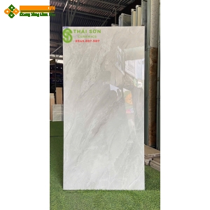 Gạch lát nền ấn độ 60x120 màu xám bóng kiếng cao cấp