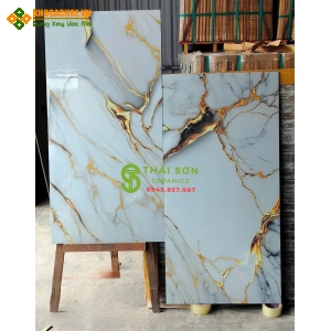 Gạch lát nền 60x120 ấn độ bóng kiếng nhũ vàng cao cấp