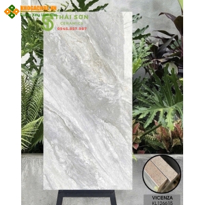 Gạch vicenza 60x120 bóng kiếng vân đá xám