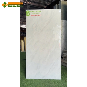 Gạch cmc lát nền 60x120 bóng kiếng xám vân đá