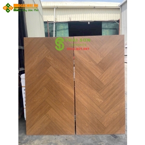 Gạch lát phòng khách 60x120 xương cá vân gỗ 