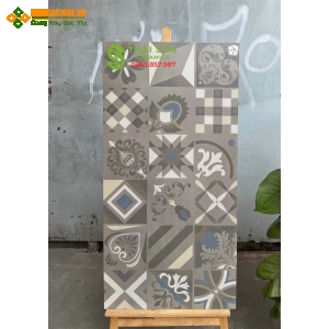 Gạch ốp lát bông cổ 60x120 ấn độ hoa văn đẹp