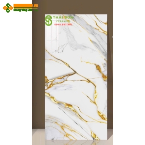 Gạch ấn độ 60x120 lát nền bóng kiếng nhũ vàng cao cấp