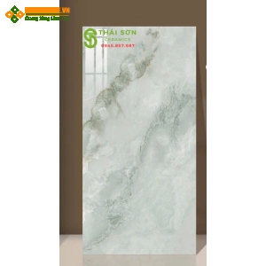Gạch bóng kiếng vân xanh ấn độ 60x120 cao cấp