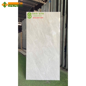 Gạch tasa 60x120 màu xám nhạt bóng kiếng 