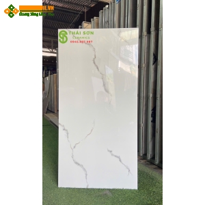 Gạch bóng kiếng fushita 60x120 màu trắng vân giá rẻ