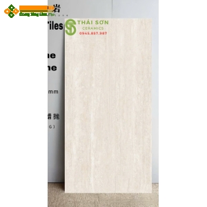 Gạch travertine 60x120 matt mịn kem vàng trung quốc
