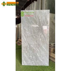 Gạch vicenza màu xám vân đá 60x120 lát nền bóng kính