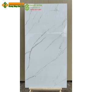 Gạch viglacera 60x120 bóng kiếng lót sàn trắng vân mây