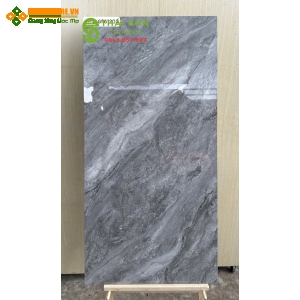 Gạch viglacera 60x120 bóng kiếng xám đậm vân đá