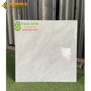 Gạch cmc 60x60 bóng kiếng xám vân đá lát nền nhà phố 