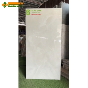 Gạch 80x160 bóng kính lát nền màu xám vân đá