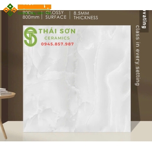 Gạch ấn độ 80x80 lát nền xám vân đá bóng kiếng mới nhất
