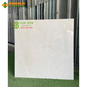 Gạch lát nền 80x80 VID màu kem vàng bóng kiếng 
