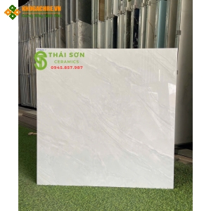 Gạch lát nền 80x80 prime màu xám vân bóng kiếng