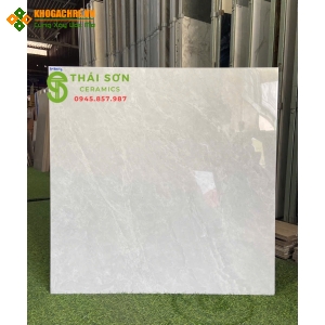 Gạch phương nam 80x80 màu trắng xám lát nền bóng kiếng