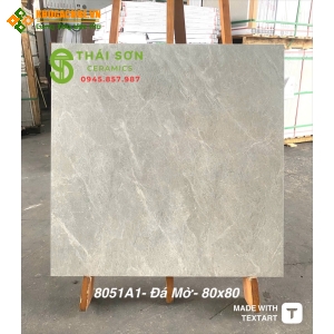 Gạch lát nền á mỹ 80x80 đá mờ màu xám vân 