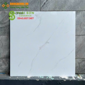 Gạch đá mờ viglacera 80x80 trắng vân cao cấp